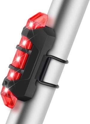 Lista Combo of Rechargeable Head Cycle Light and Cycle Tail Light Cycle Light led for Bicycle (6 Months warrenty)