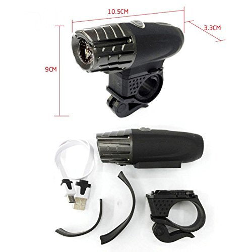 Lista USB Rechargeable 360° Rotation Bike Bicycle Front Headlight