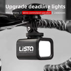 Lista 800 Lumens Bicycle Headlight with Cutoff Beam & Remote Control, USB Rechargeable Bike Light, Waterproof Aluminum Alloy Front Light with Horn, Long Range Night Riding Safety Light