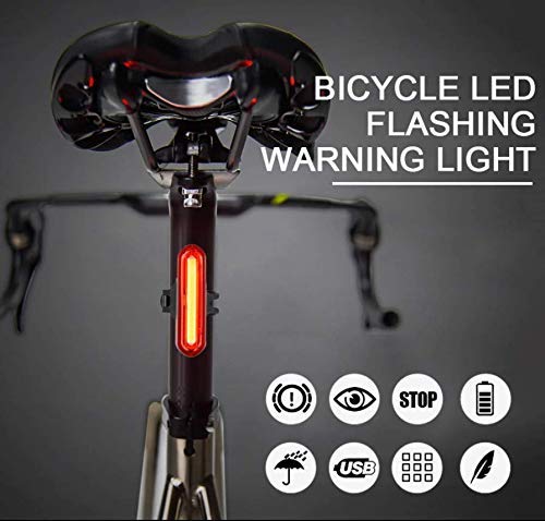 Lista 120 Lumens Rechargeable USB Rear Light Bicycle Cycling Taillight LED Waterproof MTB Road Bike Lamp Rear Light for Bicycle
