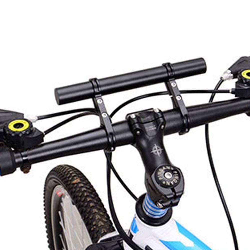 Lista Cycle Handle Bar Extender, Lightweight Durable Bicycle Handle Bar Extension Bracket For Holding Motorcycle E-bike Lamp Speedometer GPS Phone Mount Holder, Cycling Accessories | Black |