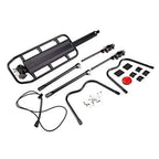 Lista Rack01 Aluminium Rear Pannier Mountain Bike Bicycle Cargo Carrier Rear Rack Seat, Aluminium, Black