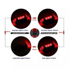 Lista Bicycle LED Head Light USB Rechargeable Light Cycling Lamp Head Light Tail Light (red)