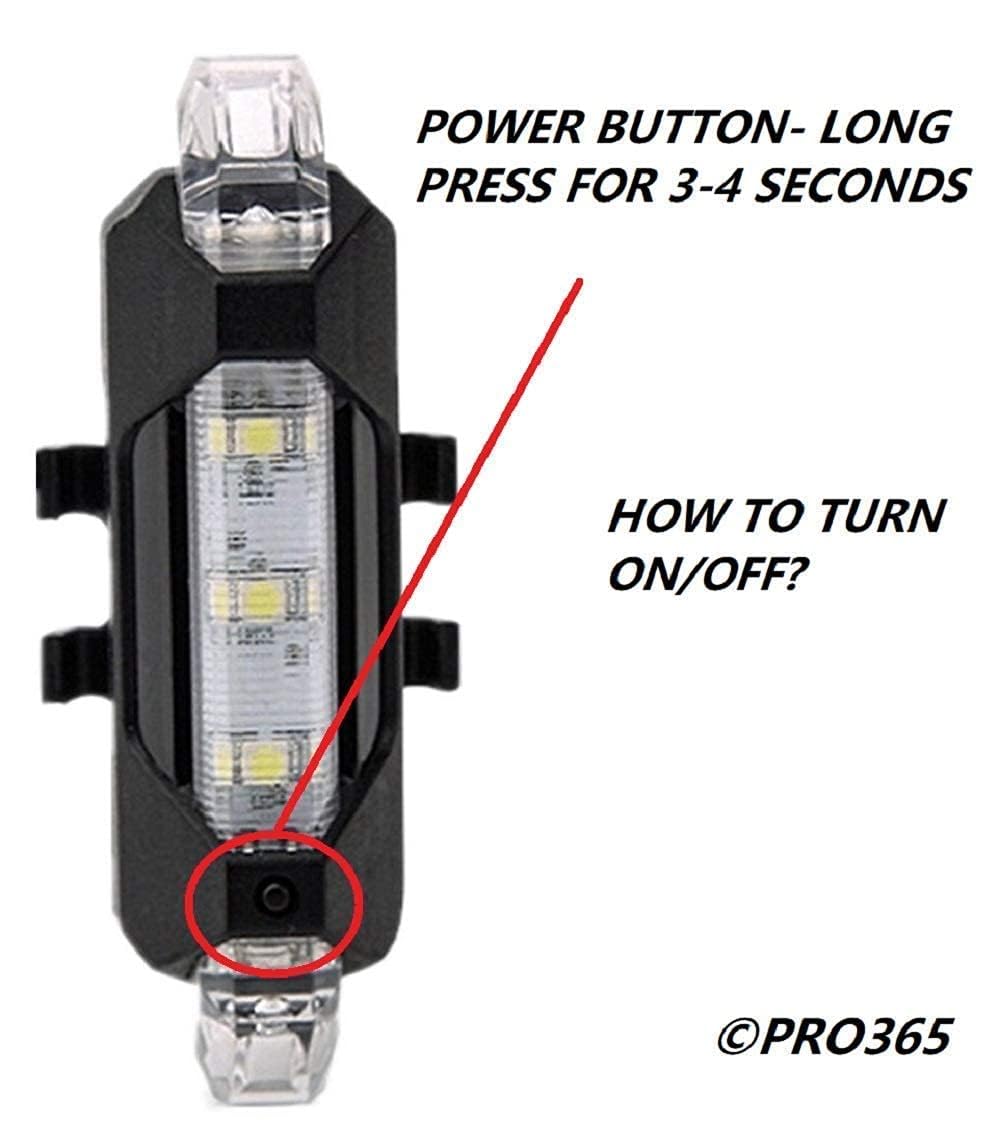 LISTA DC918 Bicycle Lights Combo Pack/Rechargeable/Multiple Light Modes/Waterproof Head and Tail Light