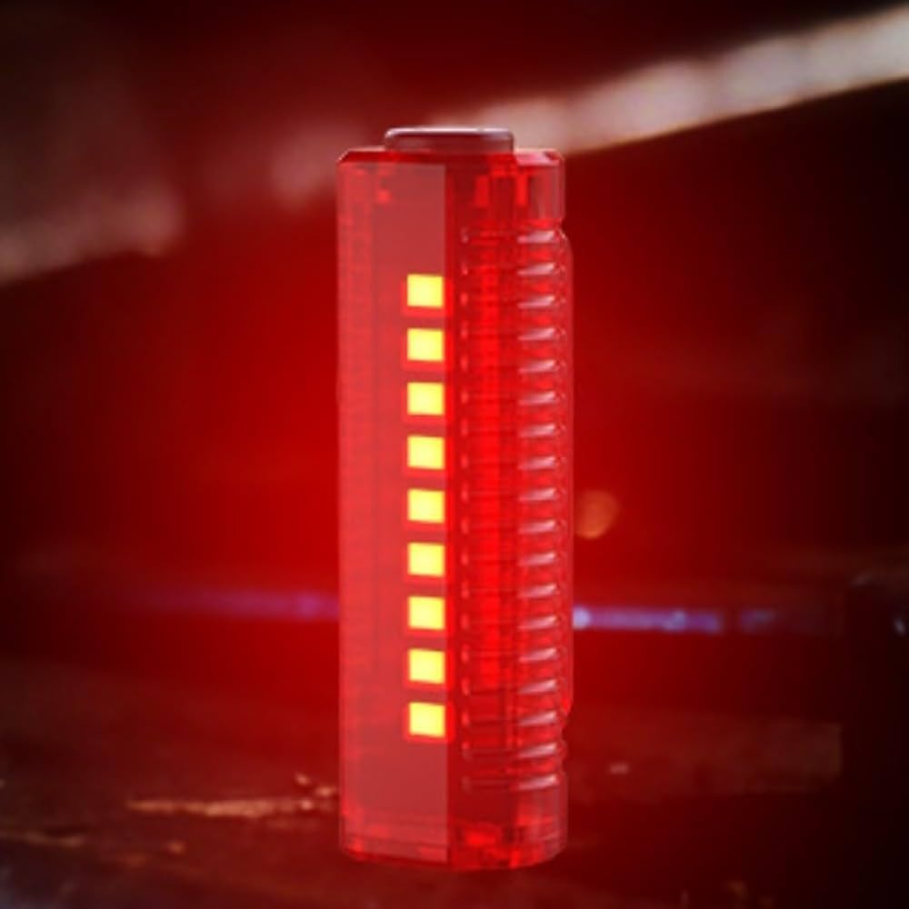 Lista USB Rechargeable LED Bike Tail Light IPx6 Waterproof Bicycle Rear Light Safety Warning Night Riding LED Flashlight, Night Riding, Hat & Backpack Clip, Multi-Use Flashlight, Bicycle Rear Light