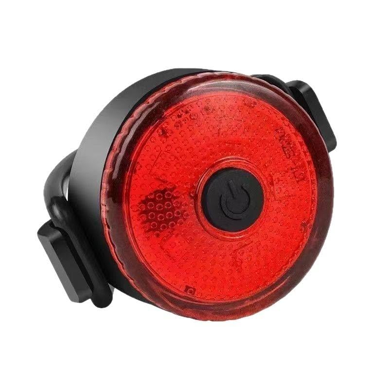 Lista USB Rechargeable Bicycle LED Tail Light, 3 Modes, Waterproof, 240° Visibility, with Micro USB Charging Cable