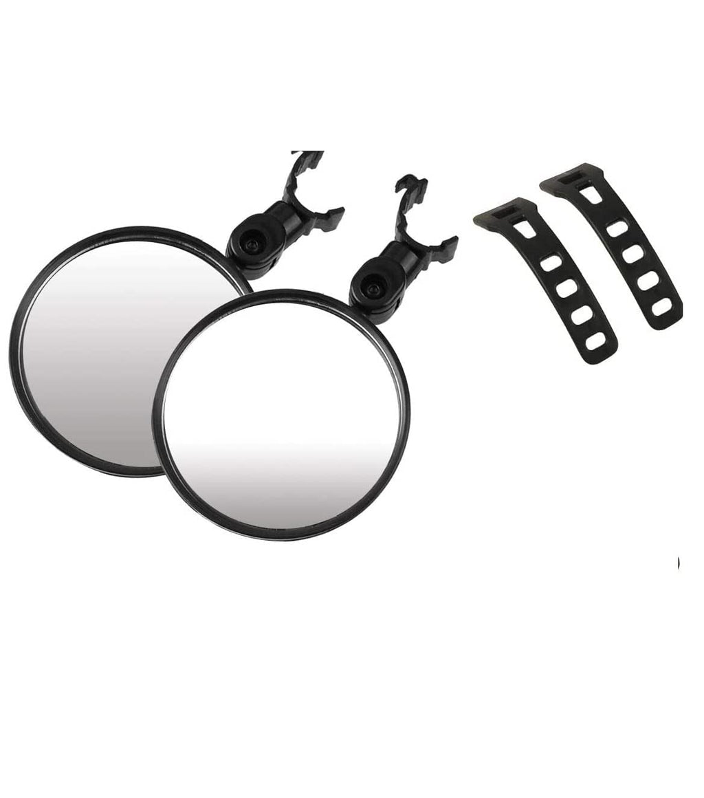 Lista Bicycle Rear View Mirror, 360° Adjustable Convex Handlebar Mount, Pack of 2, Black