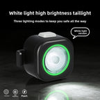 Lista Smart Bicycle Tail Light Flashlight 4 LED Aluminum Alloy Waterproof Battery Powered 6 Modes Auto On/Off for Road Mountain Mini LED Bicycle Tail Light, 7 Modes, USB-C Rechargeable