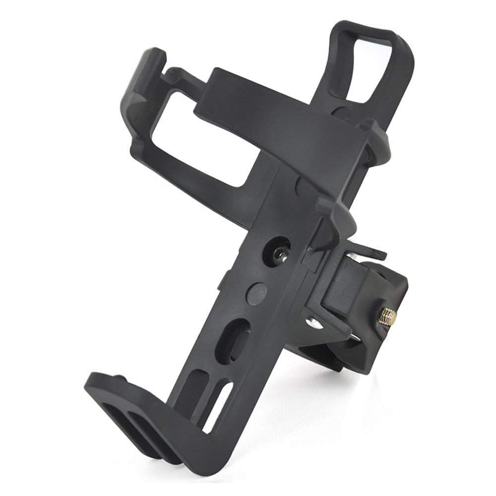 Adjustable Bicycle Cycle Bottle Holder, 360° Rotating Bike Water Bottle Cage with Quick Release Clamp, Universal Handlebar Bottle Mount for MTB, Road