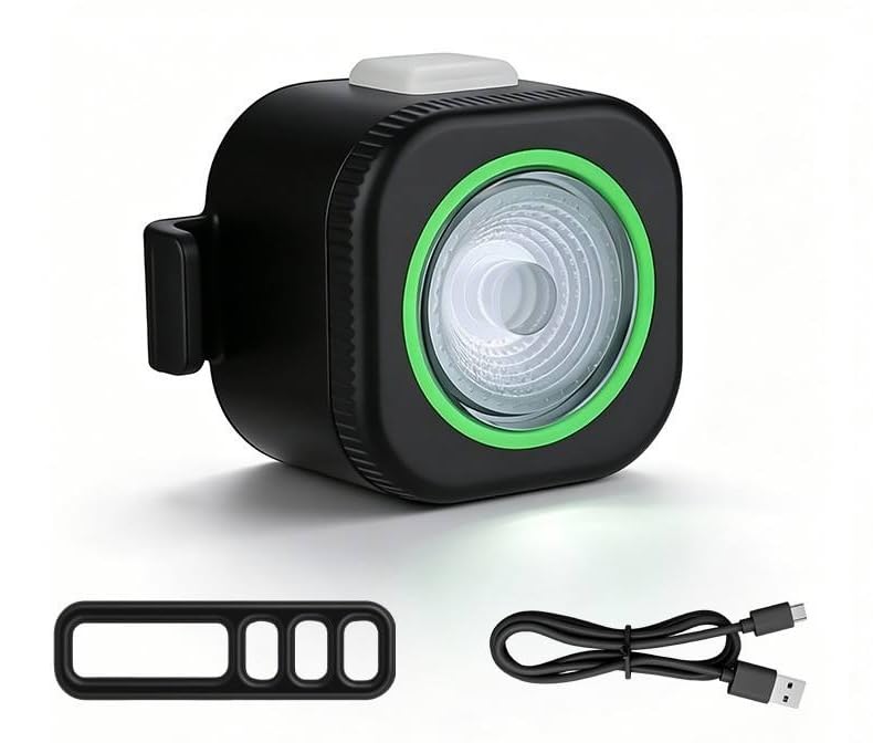 Lista Smart Bicycle Tail Light Flashlight 4 LED Aluminum Alloy Waterproof Battery Powered 6 Modes Auto On/Off for Road Mountain Mini LED Bicycle Tail Light, 7 Modes, USB-C Rechargeable