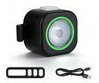 Lista Smart Bicycle Tail Light Flashlight 4 LED Aluminum Alloy Waterproof Battery Powered 6 Modes Auto On/Off for Road Mountain Mini LED Bicycle Tail Light, 7 Modes, USB-C Rechargeable