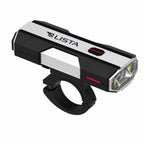 Lista Bicycle Light, 700 Lumens USB Rechargeable Cycle Headlight 4000mAh IPX6 Waterproof Bicycle Front Light 5 Modes Aluminum Alloy Super Bright Cycle Light for Night Riding Silver