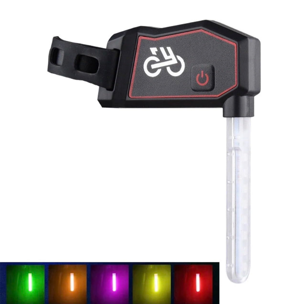 Lista Bicycle Drop Taillight Waterproof Type-C Charging Colorful Flash Warning Bike Rear Light for MTB Night Cycling Safety GreenColorful Flash Warning Bike Rear Taillight, Type-C Charging