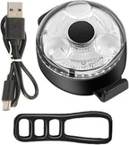 Lista USB Rechargeable Bicycle LED Tail Light, 3 Modes, Waterproof, 240° Visibility, with Micro USB Charging Cable