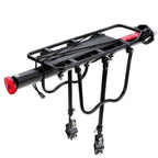 Lista Rack01 Aluminium Rear Pannier Mountain Bike Bicycle Cargo Carrier Rear Rack Seat, Aluminium, Black
