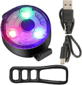 Lista USB Rechargeable Bicycle LED Tail Light, 3 Modes, Waterproof, 240° Visibility, with Micro USB Charging Cable