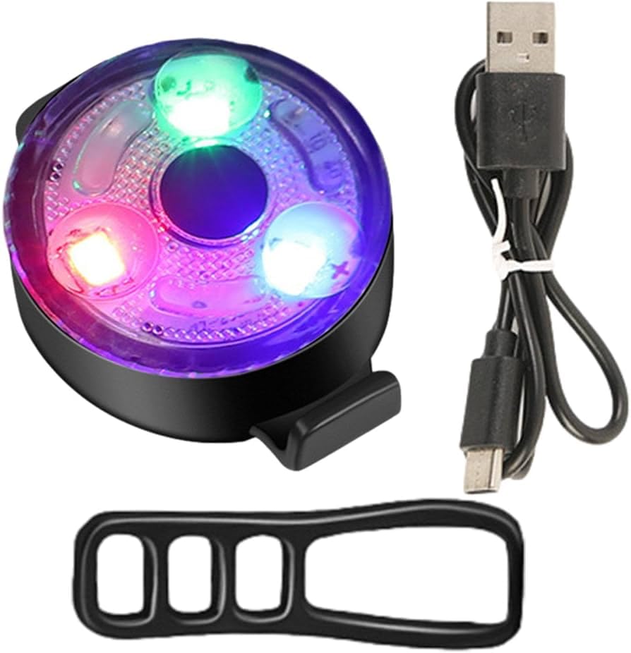 Lista USB Rechargeable Bicycle LED Tail Light, 3 Modes, Waterproof, 240° Visibility, with Micro USB Charging Cable