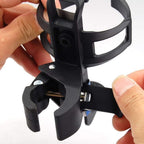 Adjustable Bicycle Cycle Bottle Holder, 360° Rotating Bike Water Bottle Cage with Quick Release Clamp, Universal Handlebar Bottle Mount for MTB, Road
