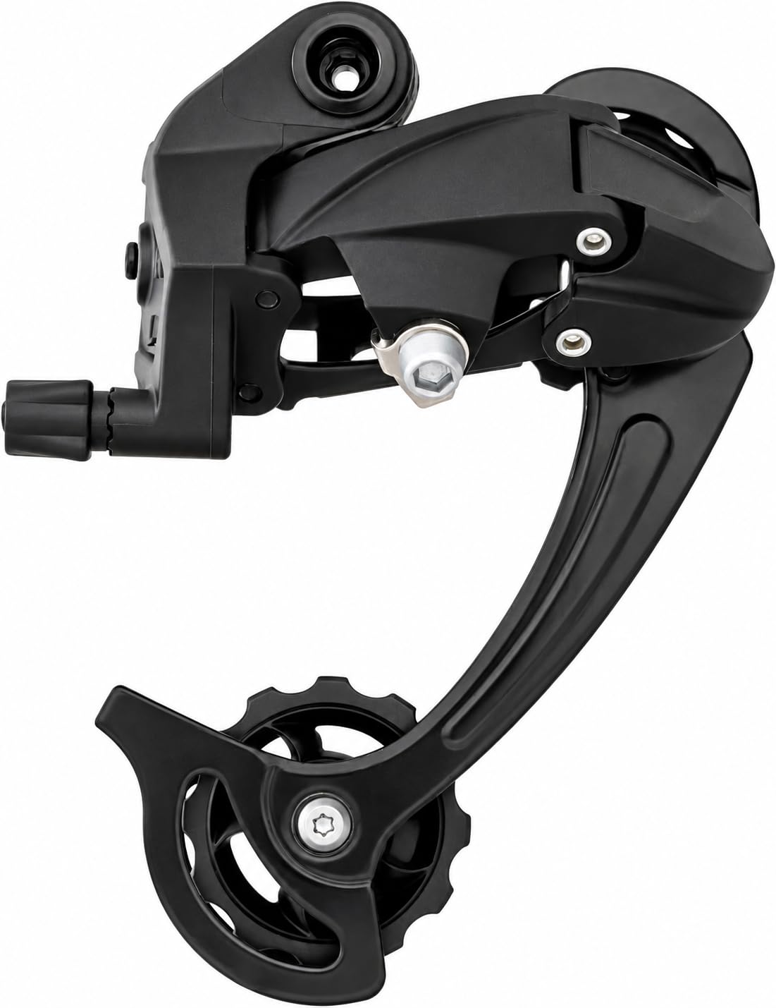 Lista Bicycle Rear Derailleur Direct Mount 6/7/8/9 Speed Mountain & Road Bike, 18/21/24/27 Speed, H/L Adjustment Screws, Universal Compatibility, Direct Mount Install