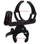 Adjustable Bicycle Cycle Bottle Holder, 360° Rotating Bike Water Bottle Cage with Quick Release Clamp, Universal Handlebar Bottle Mount for MTB, Road