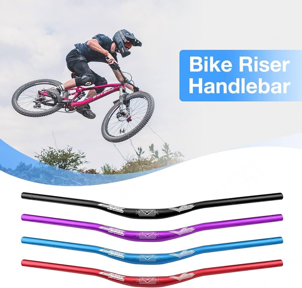 Bicycle Handlebar 31.8mm, Aluminum Alloy MTB Handlebar Riser Bar for Mountain Bike 720/780MM (Red)) Sporting Goods | Cycling | Bicycle Components & Parts | Handlebars For bicycle