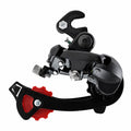 Rear Gear Derailleur Hanger Mount 6/7 Speed MTB Black Metal Construction, STS Compatible, Mountain Bike Use, 6/7 Speed Support, TZ Model