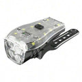 Lista Bicycle Front Lamp with Horn USB Rechargeable 2000 mAh Battery Bike Handlebar Flashlight IPX 5 Waterproof Power Display Bike Headlight Flashlight for Night Riding