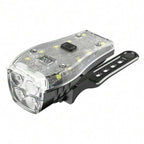 Lista Bicycle Front Lamp with Horn USB Rechargeable 2000 mAh Battery Bike Handlebar Flashlight IPX 5 Waterproof Power Display Bike Headlight Flashlight for Night Riding