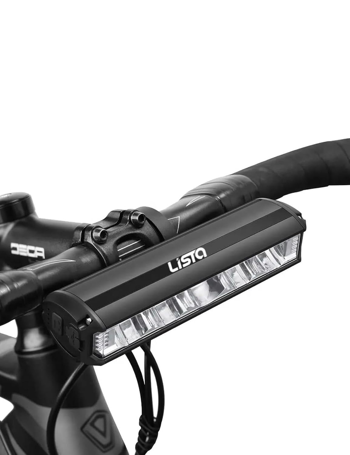 Lista Super Bright Bicycle Front Light Bicycle Lights Front 2600Lumen Bike Light USBType C Rechargeable Waterproof Flashlight for Cycling Road MTB Lamp LED (6led, 6led)
