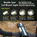 Lista Bicycle Light, 700 Lumens USB Rechargeable Cycle Headlight 4000mAh IPX6 Waterproof Bicycle Front Light 5 Modes Aluminum Alloy Super Bright Cycle Light for Night Riding Silver