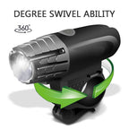 Lista USB Rechargeable 360° Rotation Bike Bicycle Front Headlight