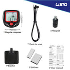Lista 14 Function Waterproof Bicycle Computer Odometer Speedometer(6 Months warrenty)