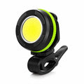 LISTA COB LED Cycle Headlight, USB Rechargeable Bicycle Light with White & Red Light, Clip-On Bike Light for Front & Rear, Cycling, White & Red Light Modes, Front & Rear Use, Handlebar Clip Mount