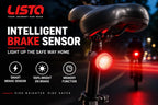 Lista Safety Warning Light, Night Riding, Hat & Backpack Clip, Multi-Use Flashlight, Bicycle Rear Light 7 Colour Modes, USB Rechargeable, Hat & Backpack Clip, Multi-Use Flashlight, Compact & Portable