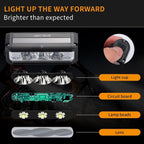 Lista Super Bright Bicycle Light | 1800 Lumen USB Rechargeable Bicycle Light | Aluminum Alloy Front Cycling Light with 4 Modes | IPX4 Waterproof & Durable Bicycle Headlamp for Road & Mountain Biking