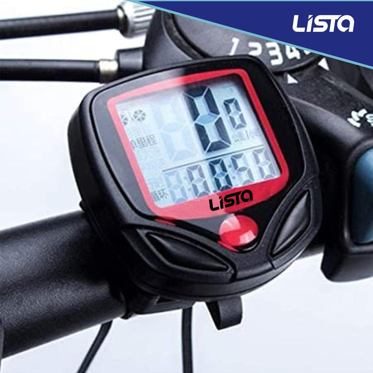 Lista 14 Function Waterproof Bicycle Computer Odometer Speedometer(6 Months warrenty)