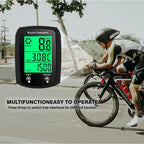Lista Wired Bicycle Computer,MPH KM/H Bicycle Computer,Digital LCD Backlight Display Bike Speedometer,Universal 19 Functions IP54 Waterproof Bicycle Speedometer