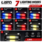 Lista Ultra Bright Bike Light USB Bicycle Tail Light 7 Modes High Intensity Rear LED Accessories Fits On Any Road Bikes & Helmet, for Cycling Safety Flashlight