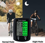 Lista Wired Bicycle Computer,MPH KM/H Bicycle Computer,Digital LCD Backlight Display Bike Speedometer,Universal 19 Functions IP54 Waterproof Bicycle Speedometer