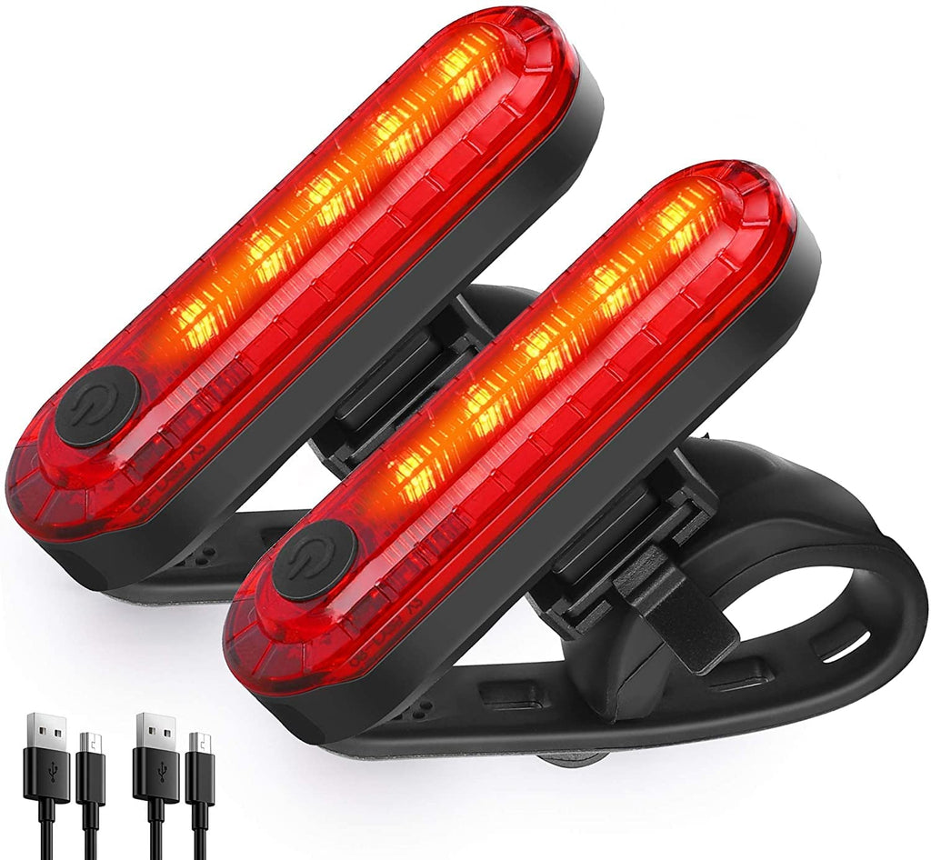Lista Rear Bicycle Light LED USB Rechargeable Bicycle Back Light Waterproof Bicycle Taillight,2 Pcs