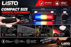 Lista Ultra Bright Bike Light USB Bicycle Tail Light 7 Modes High Intensity Rear LED Accessories Fits On Any Road Bikes & Helmet, for Cycling Safety Flashlight