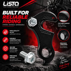 LISTA Bicycle Rear Derailleur Hanger, Universal Gear Derailleur Mounting Bracket Durable Alloy Bike Rear Mech Hanger for MTB, Road & Hybrid Cycles