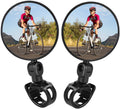 Lista Bicycle Rear View Mirror, 360° Adjustable Convex Handlebar Mount, Pack of 2, Black