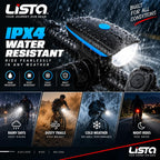 Lista Cycle Horn and Light 140 DB with Light 3 Modes Super Bright 250 lumens