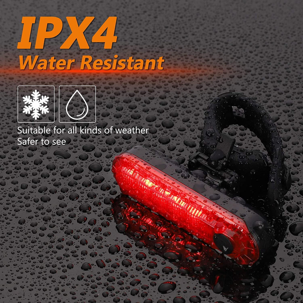 Lista Rear Bicycle Light LED USB Rechargeable Bicycle Back Light Waterproof Bicycle Taillight,2 Pcs